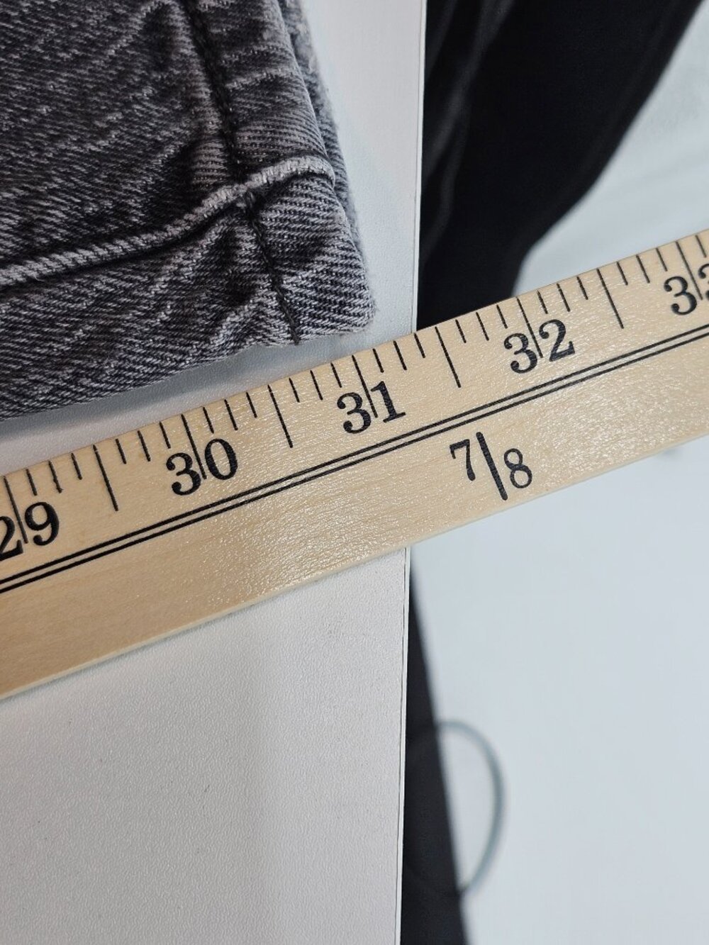Levi's Premium 501 Original Fit Straight Leg Jean Gray Women's Size 28 High Rise - Picture 14 of 16